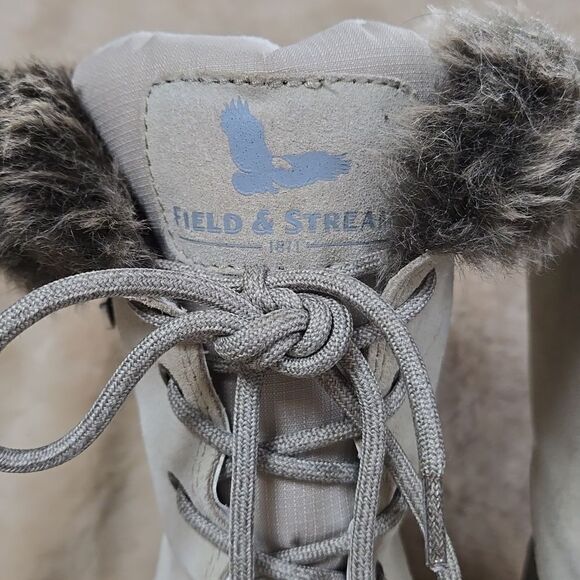 FIELD & STREAM WOMEN'S PAC WHITE LEATHER WINTER BOOTS, SIZE 10 - NEW - Picture 5 of 13